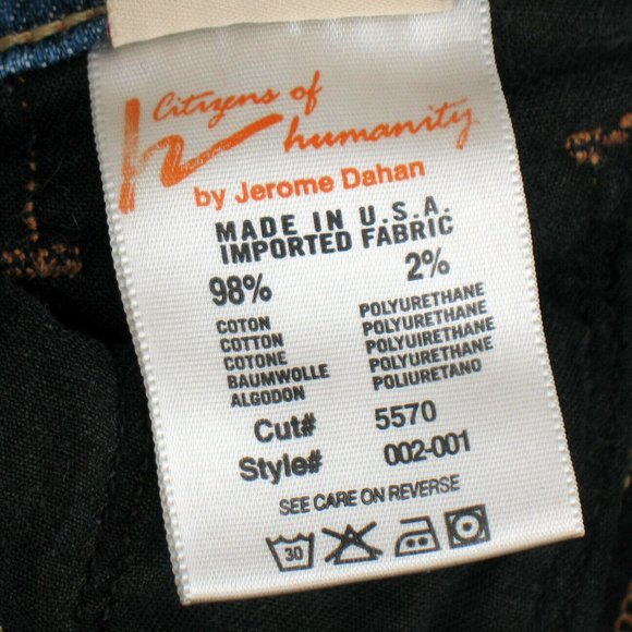 Citizens Of Humanity Ingrid #002 Low Waist Flare Stretch Waist 30" Sz 29 (tag) - Picture 8 of 9